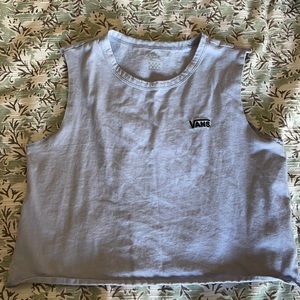 Pastel purple crop vans shirt